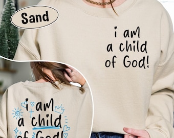 Child of God Sweatshirt: Celestial Christian Faith Hoodie