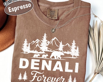 Comfort Colors Denali National Park T-Shirt, Alaska Souvenir Tee