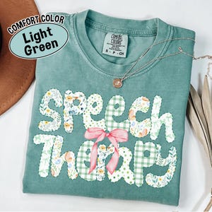 Comfort Colors Speech Therapy Shirt: SLP Gift
