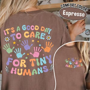 Camiseta retro de profesor de guardería - Camiseta gráfica con colores cómodos imagen 6