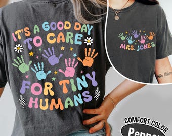 Retro Daycare Teacher Shirt - Comfort Colors Graphic Tee