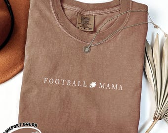 Comfort Colors Football Mama Shirt Football Mom Tshirt Game Day T-shirt for Women Football Fan Apparel Oversized Game Day Tee Sports Mom Top
