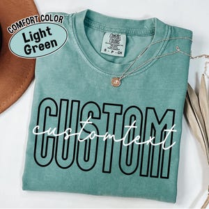 Comfort Colors Custom School Spirit Shirt: Personalized Team Mascot Tee