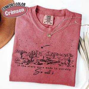 Comfort Colors® Religious Shirt, If The Stars Were Made To Worship Shirt, Christian Shirt, Bible Verse Shirt, Faith Based Tee Bild 8