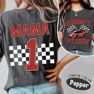 Race Car Birthday Comfort Colors Shirt: Family Matching Party Tee