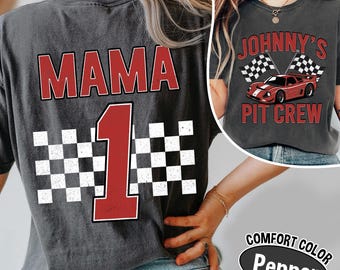 Race Car Birthday Comfort Colors Shirt: Family Matching Party Tee