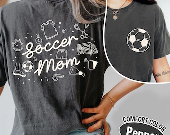 Comfort Colors Soccer Mama Shirt: Soft Cotton Soccer Mom Tee