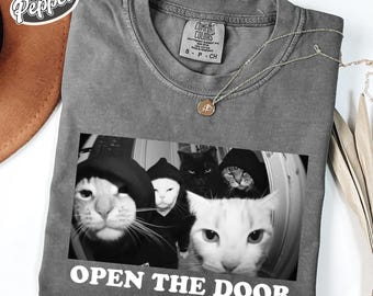 Funny Cat Gang Comfort Colors Shirt: Sarcastic Cat Meme Tee