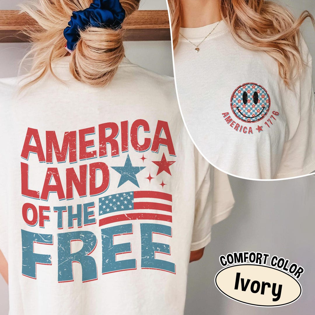 America Land of The Free (White) Tee