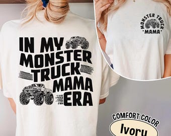 Comfort Colors® Monster Truck Mama Shirt, Pregnant Mom Shirt, Monster Truck Shirt, Boy Birthday Party Shirt, New Mom Shirt, Baby Shower Gift