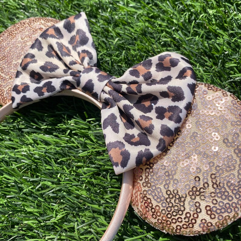 Leopard Mouse Ears, Leopard Minnie Mouse Ears, Cheetah Minnie Ears ...