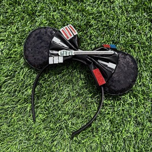 Lightsaber Mickey Ears, Star Wars Ears, Star Wars Mickey Ears, Star Wars Mouse Ears, Lightsaber Mouse Ears, Star Wars Headband, Mickey Ears