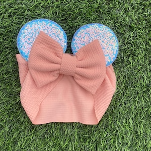 Minnie Ears Turban, Minnie Mouse Turban, Baby Minnie Ears, Toddler Minnie Ears, Toddler Minnie Headband, Minnie Mouse Headband, Baby Ears