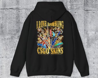 I Love Gambling CSGO Skins Hoodie [Csgo Hoodie | Esports | Video Games | Gift for Him | Gift for Her | Gift for Gamer | Counterstrike]