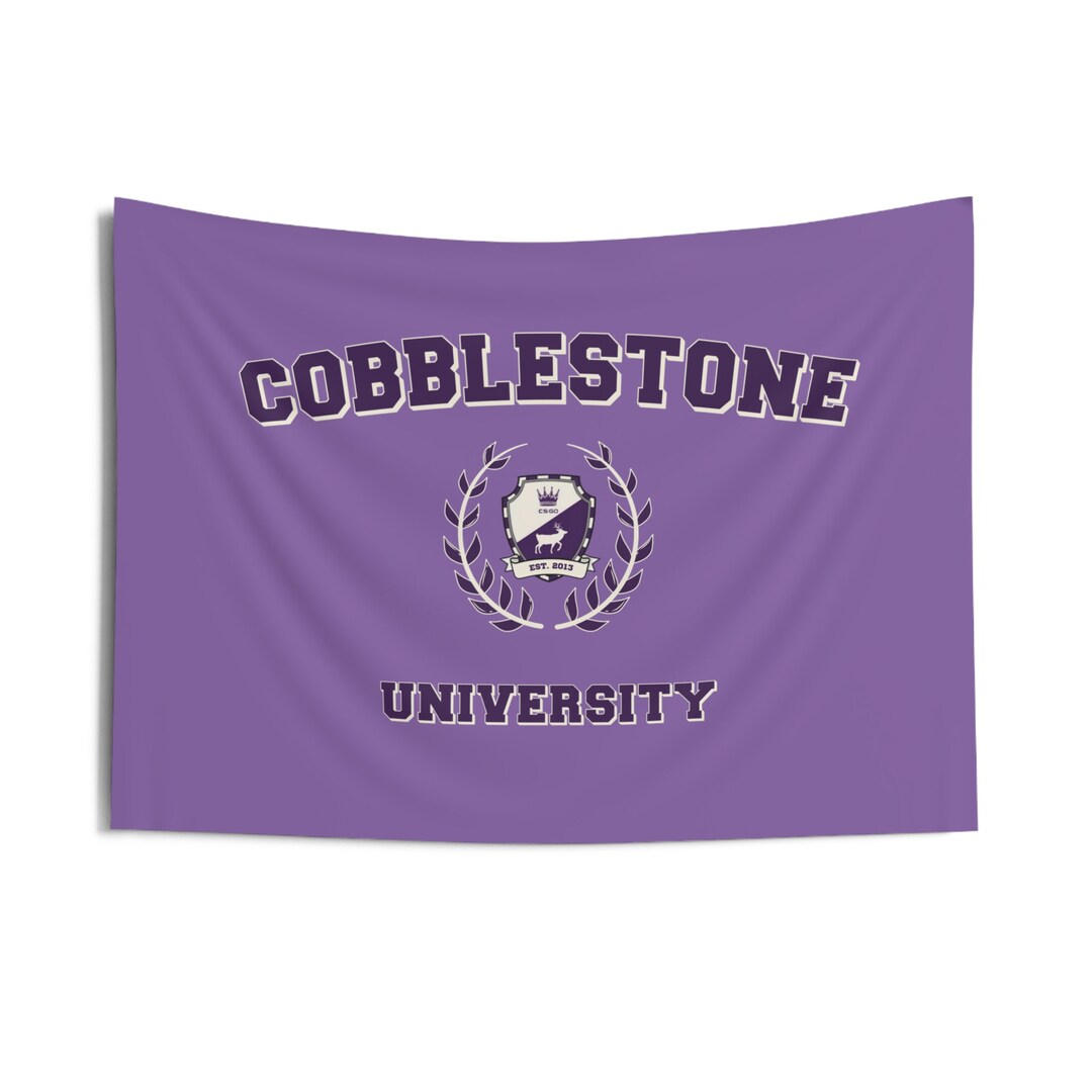CSGO Cobblestone University Wall Tapestry [ Game Wall Art | Wall ...