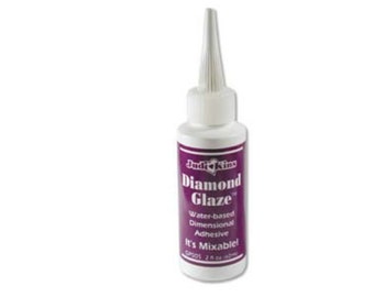 Diamond Glaze by Judikins, Water Based Dimensional Adhesive, MIXABLE !  -  CHOOSE: 10ml (small)  or  2 fluid ounce bottle ;  Bead Embroidery