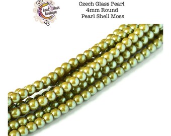 MOSS GREEN FRESHWATER Pearl Necklace Freshwater Pearl Holiday gift for Women Cloisonne Cloisonne Amulet Sterling Silver Glass Pearl