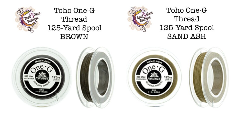 TOHO One-G Beading Thread Brown 50 Yard Spool