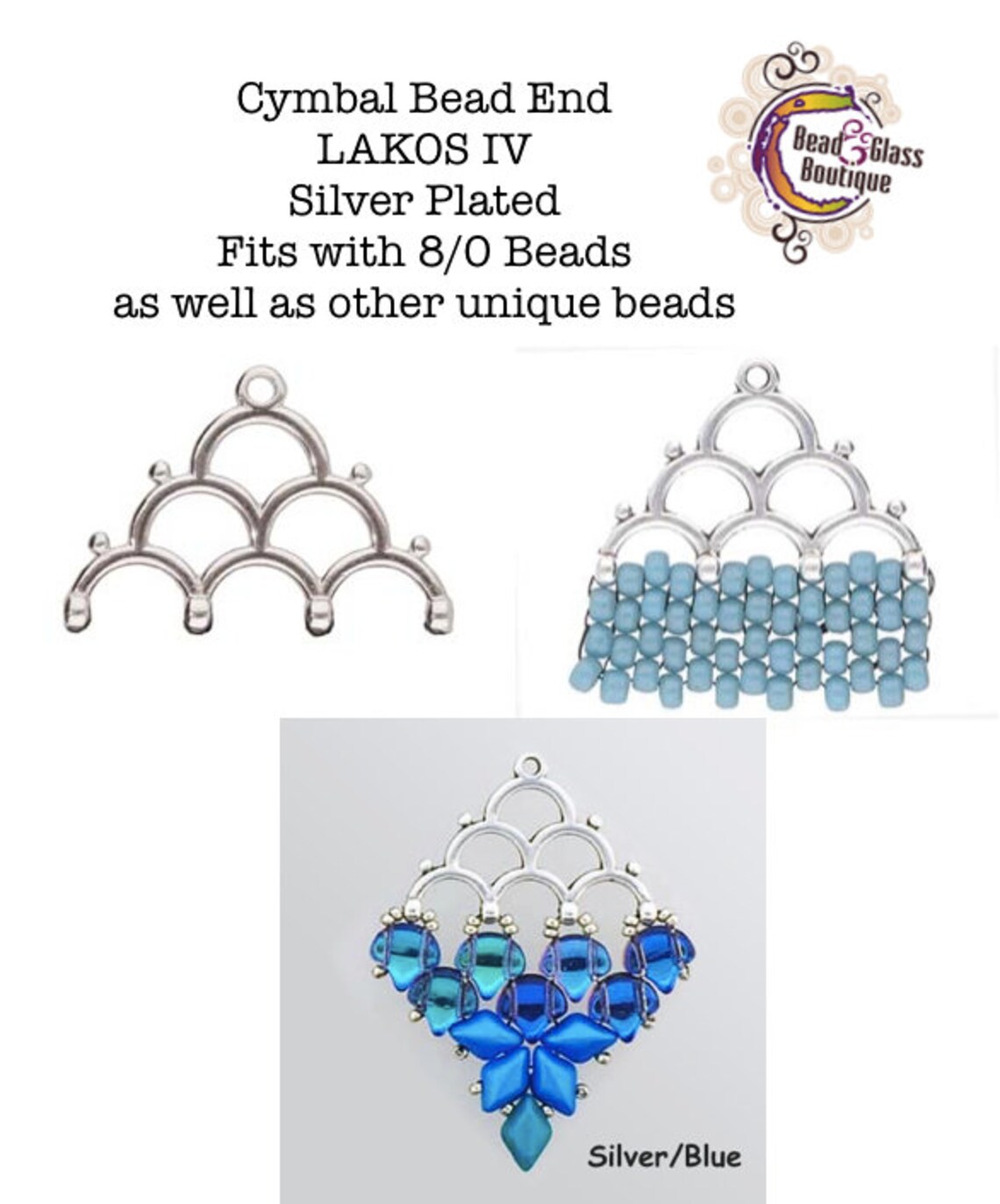 Cymbal Bead End Findings LAKOS IV Pack of 4 Changing Etsy