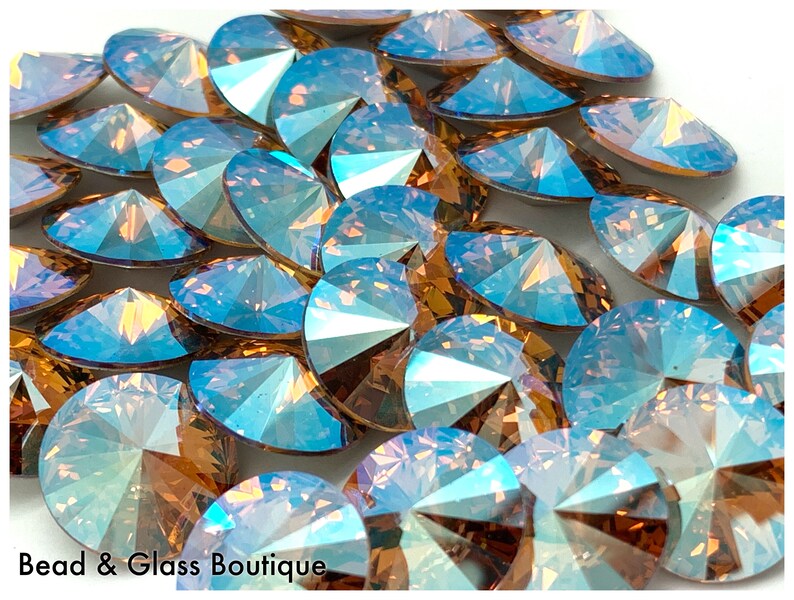 DISCONTINUED Swarovski Crystal Light Colorado Topaz Shimmer Etsy