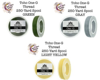 Toho One-G nylon beading thread light yellow No.2