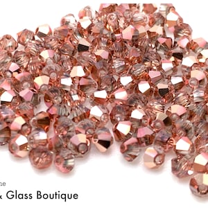Discontinued Capri Gold Crystal Beads, Preciosa Bicone, Rivoli, Chaton