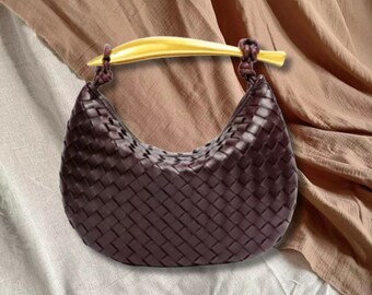 Sardine Hand-woven for Bag,Single Shoulder Bag,Handwoven Vintage Leather Bag