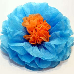 Tissue Mexican Paper Flowers Photo Wall Tissue Pom Poms Set of 20 Wedding Decorations image 5