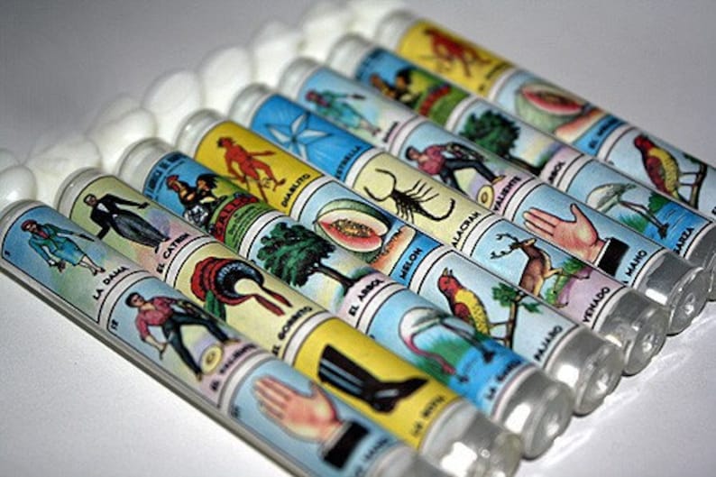 Destination Wedding Welcome Gifts Party Bag Favor Set of 25 Loteria Mexican Wedding Favors Bubble Wands