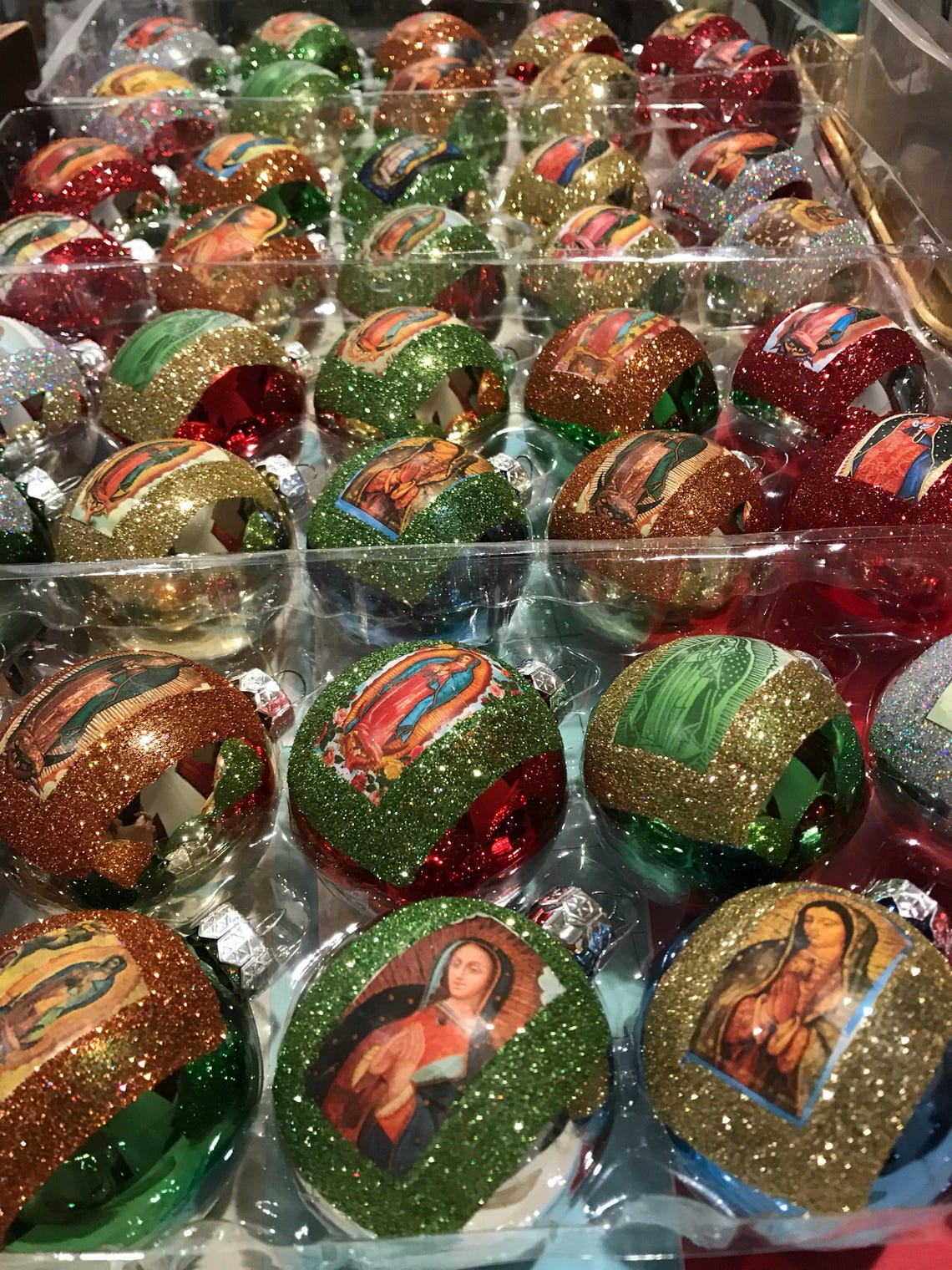 Mexican Christmas Ornaments Decorations Virgen De Guadalupe - Etsy