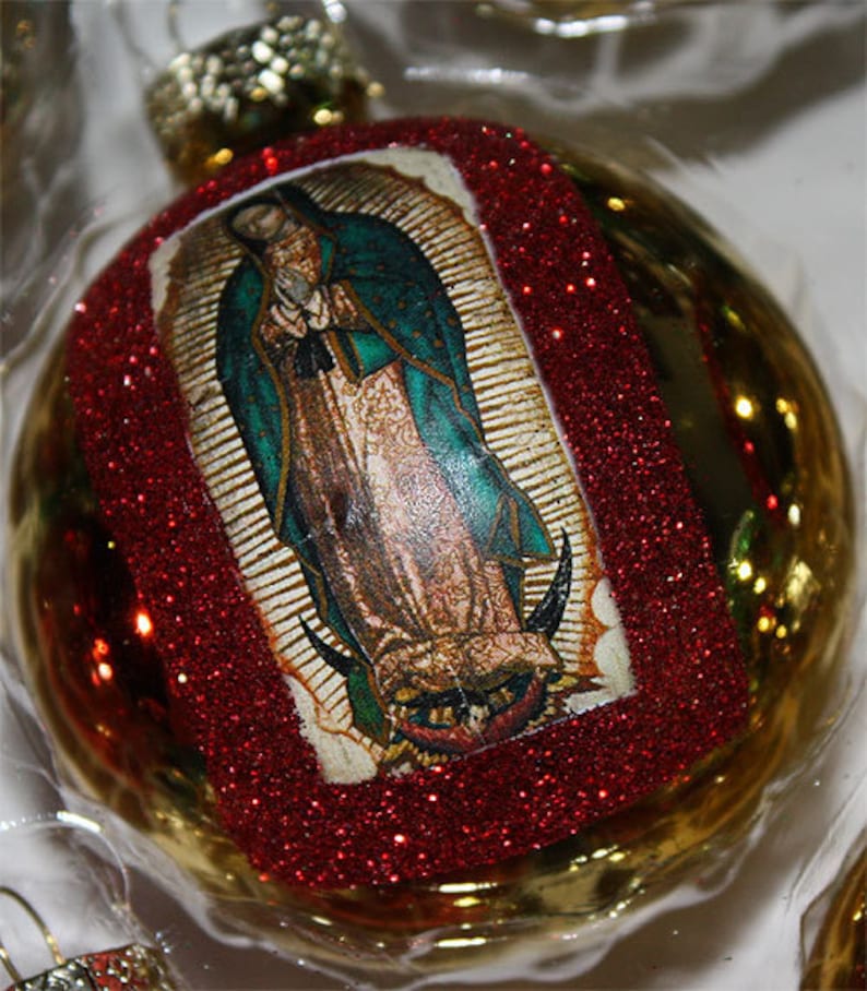 Virgen De Guadalupe Mexican Christmas Ornaments Decorations  Etsy