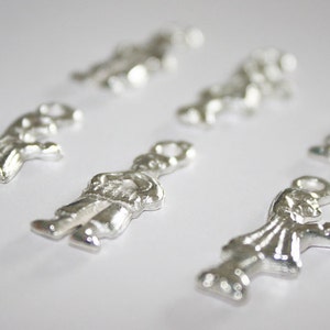 Mexican Milagros Charms Silvertone Jewelry Altars Shrines Children Child image 1