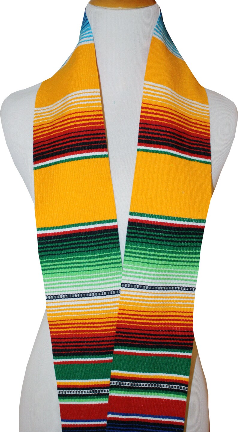 Mexican Serape Graduation Stole Sash Ethnic Scarves Scarf Etsy
