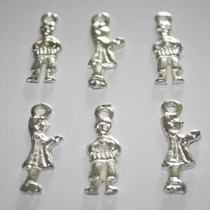 Mexican Milagros Charms Silvertone Jewelry Altars Shrines Children Child image 2