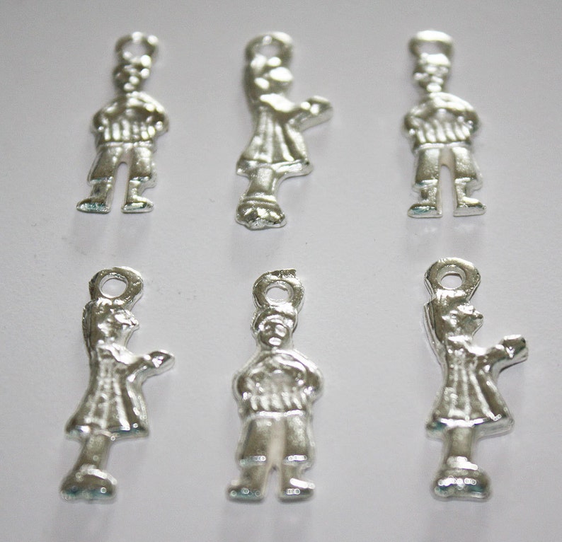 Mexican Milagros Charms Silvertone Jewelry Altars Shrines Children Child image 2