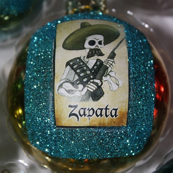 Day of the Dead Loteria Mexican Christmas Ornaments