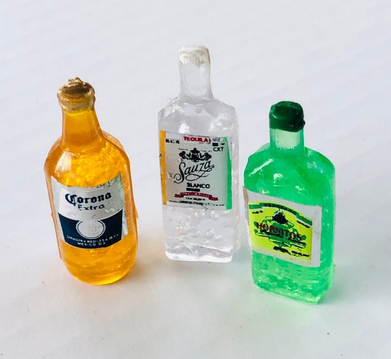 masilla Colector Anguila Botellas mexicanas de cerveza y tequila en miniatura mini - Etsy México