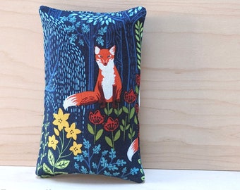 Fox Pocket Tissue Holder for Bag - Cotton Fabric Accessory, Small Tissue Cover for Purse, forest animals