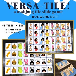 Burgers Mahjong Tile Game: Custom Memory Match