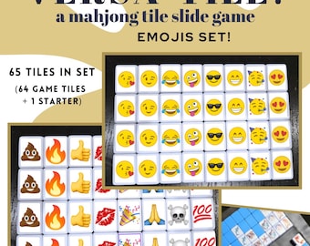 Emoji Mahjong Tile Game: Custom Match Game for All Ages