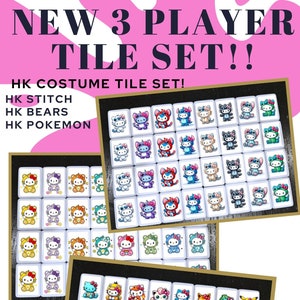 3 Player HK Costume Mahjong Tile Slide Game