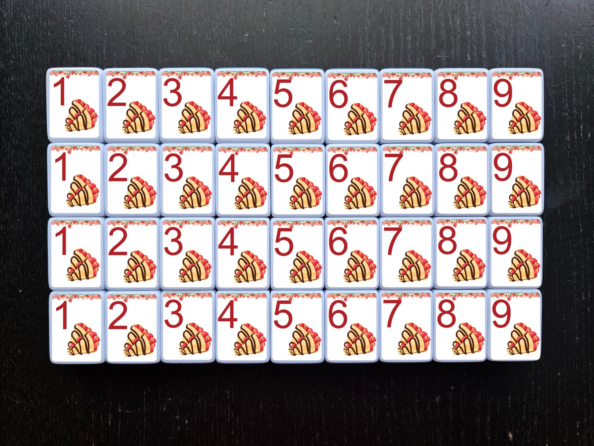 Breakfast Mahjong Set: Large Numbers, Fun Theme, 160 Tiles - A Fun ...