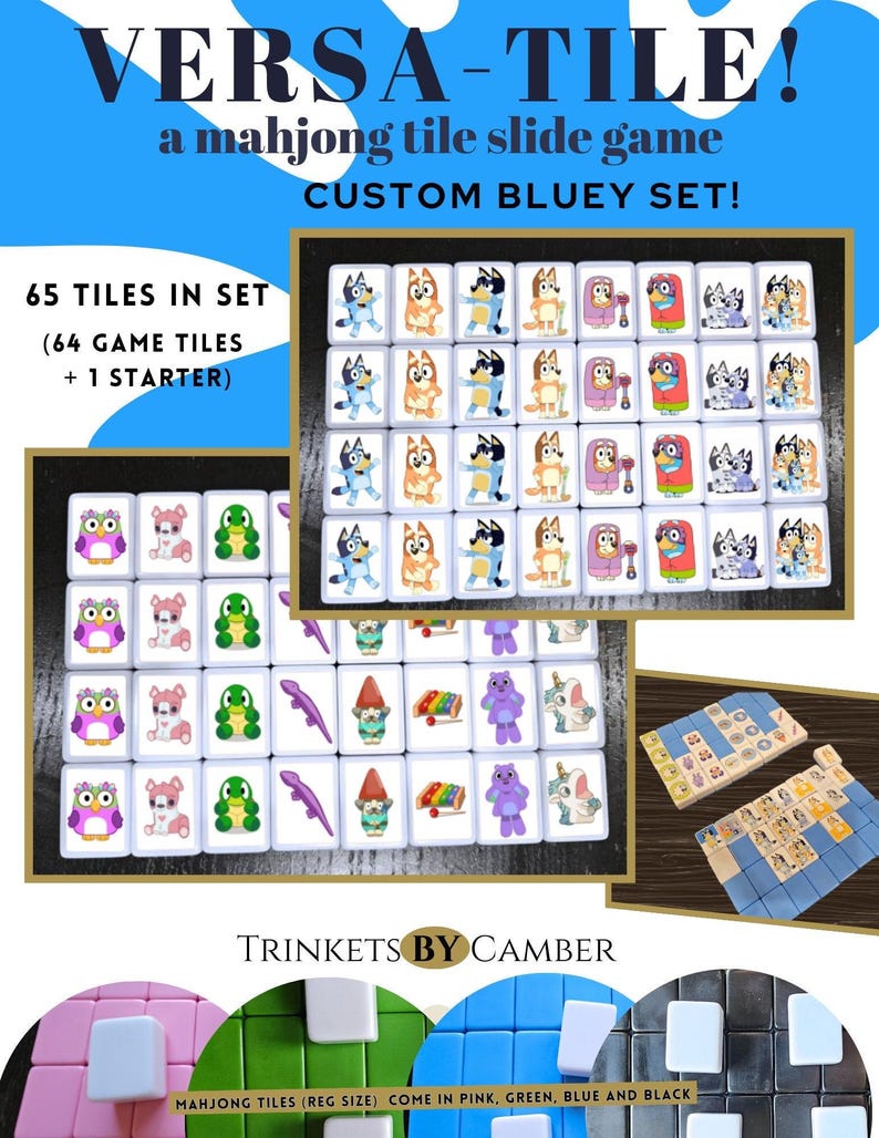 Blaues Mahjong Legespiel: Legespiel Bild 1