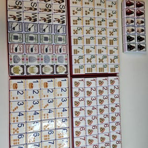 Juego de mahjong americano personalizado: números grandes y pegatinas de vinilo