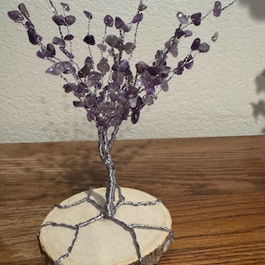 Handmade Decorative Gemstone trees, unique semi-precious stone tree sculptures/ Healing Crystal trees/ Home decor &gift idea.