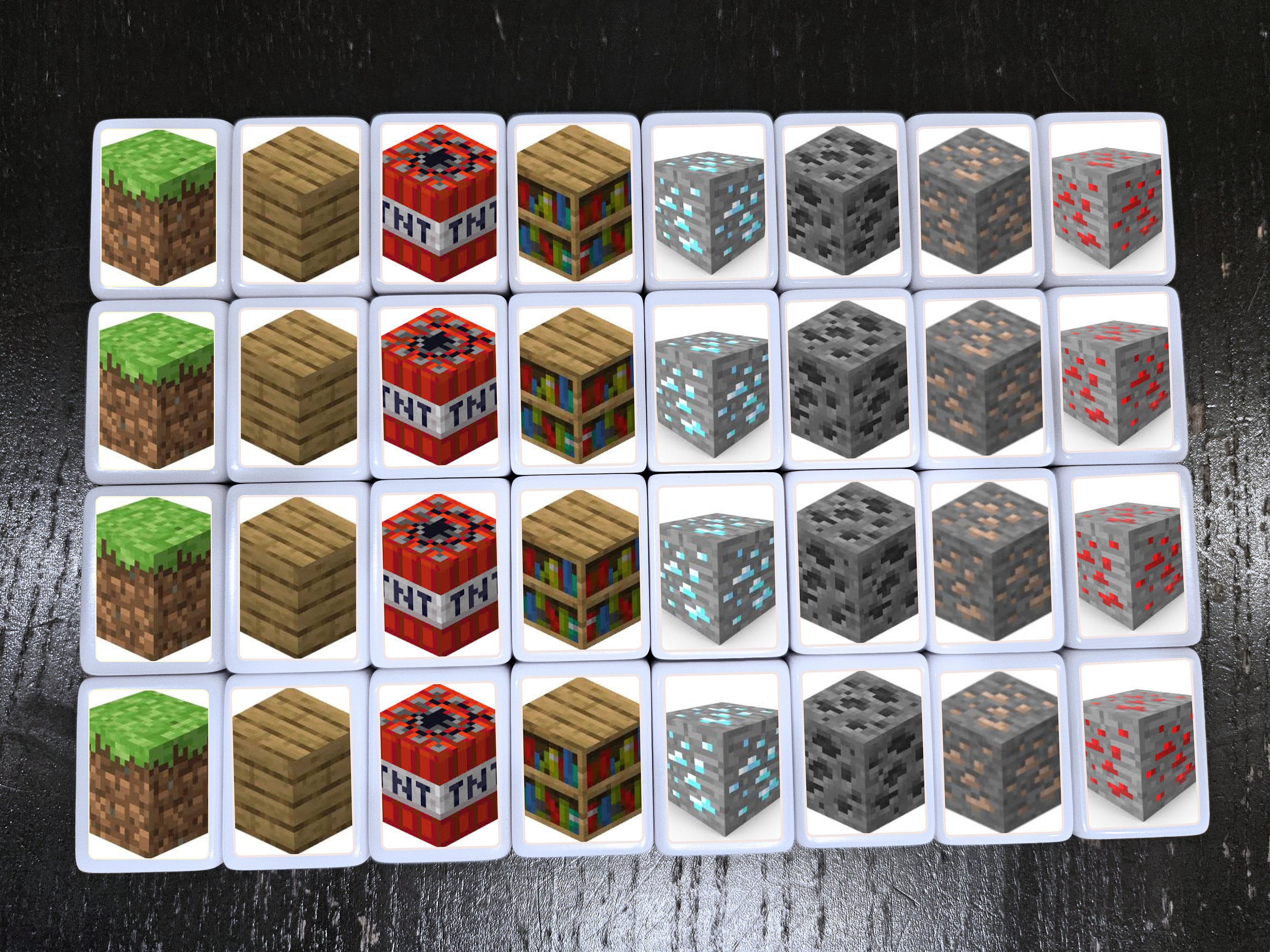 Minecraft Mahjong Tile Game Popular Tile Slide Game Custom Made Can Be ...