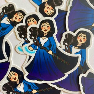 Moiraine sticker, Wheel of Time, character sticker, Aes Sedai, Robert Jordan, cute sticker