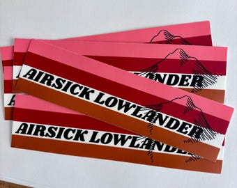 Pegatina para parachoques del Archivo de las Tormentas, Airsick Lowlander, Stormlight, Cosmere, pegatinas para parachoques de nerds, calcomanía para portátil