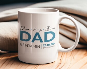 Taza personalizada del día del papá, regalo para papá, taza de padre, taza de regalo del padre del cumpleaños, taza de papá personalizada, taza de regalo familiar, amo el regalo de mi papá