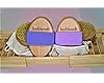 PREMIUM Dry Body Brush DUAL PACK contains both: Gentle (boar bristles, lilac strap) & Firm (sisal bristles, purple strap) Body Brush